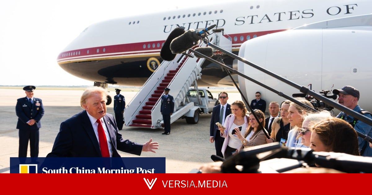Trump takes first flight on new Air Force One, a gift from Qatar