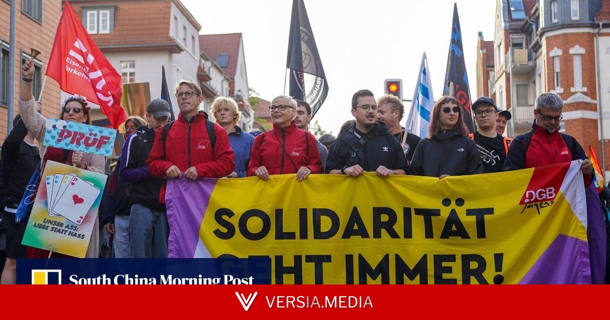 ‘We won’t tolerate this’: thousands in Germany protest against far-right AfD