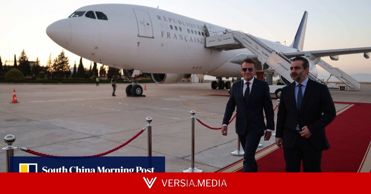 France’s Macron becomes first Western head of state to visit post-Assad Syria