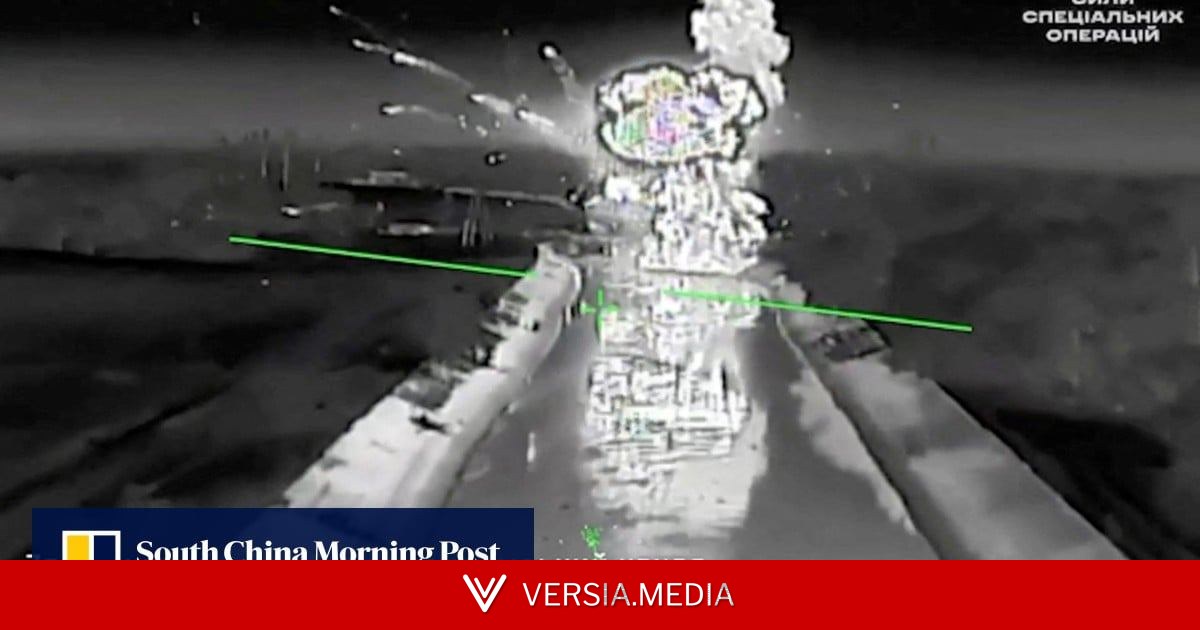 Ukraine drones knock out power in Russia-held Crimea’s biggest city