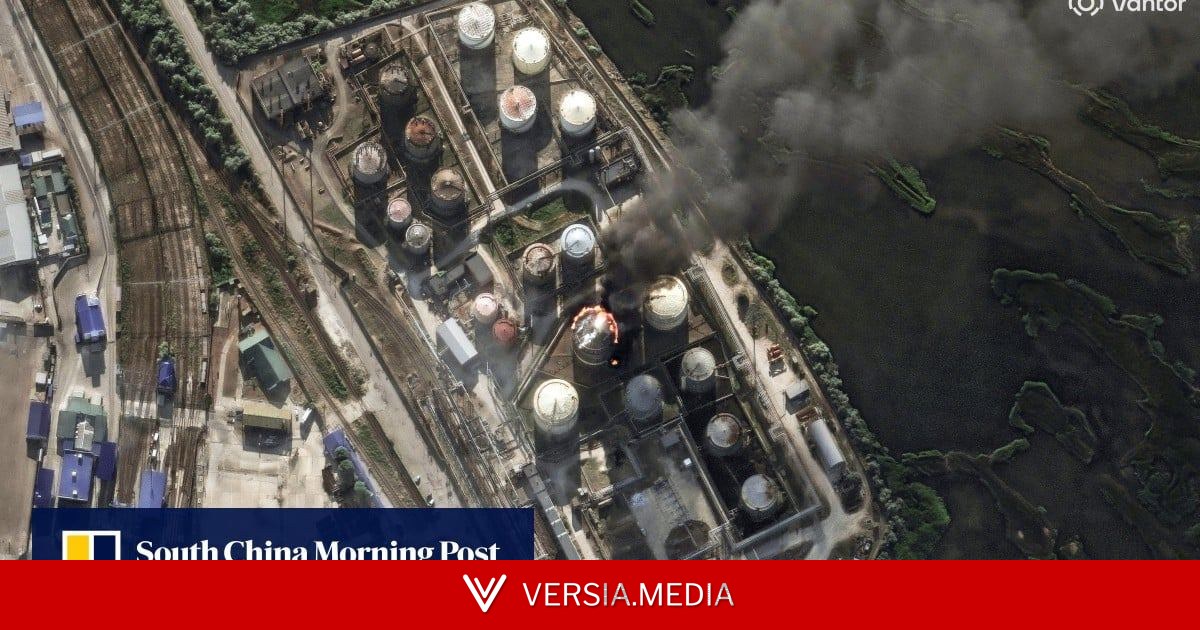 Ukraine drones ignite Russian refinery as Putin acknowledges fuel shortages